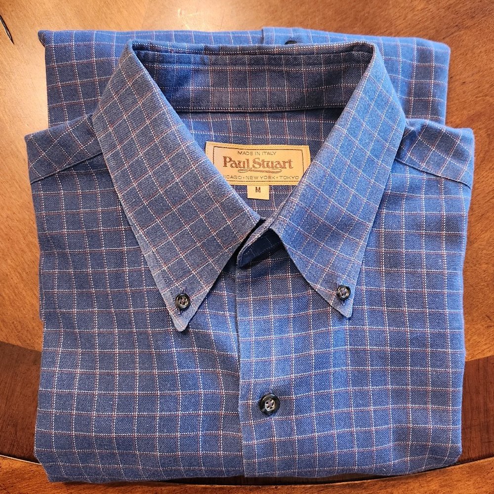 Paul Stewart made in Italy button down shirt, Men's Medium